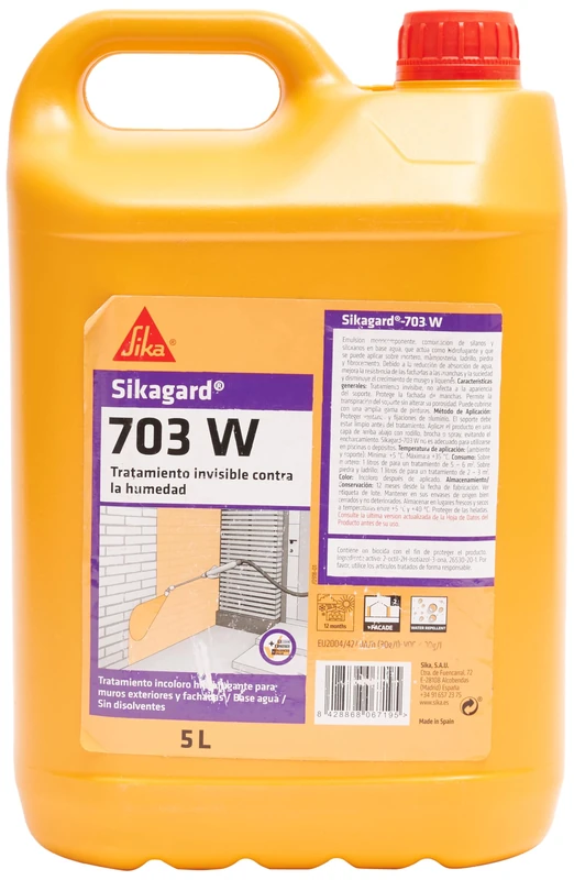 Sikaguard 703W Facade Water Repellent and Protection from Water Intake, 118782 - Image 1