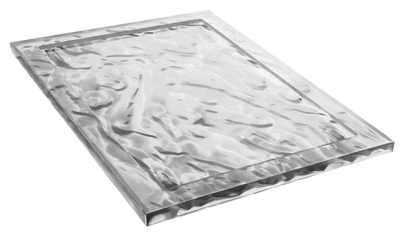 Kartell Dune Tray plastic Grey, 46 x 32 x 2.5 cm