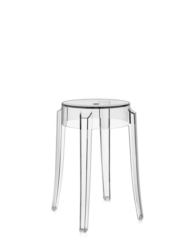 Kartell Charles Ghost, Plastic, Transparent, Pack of 2