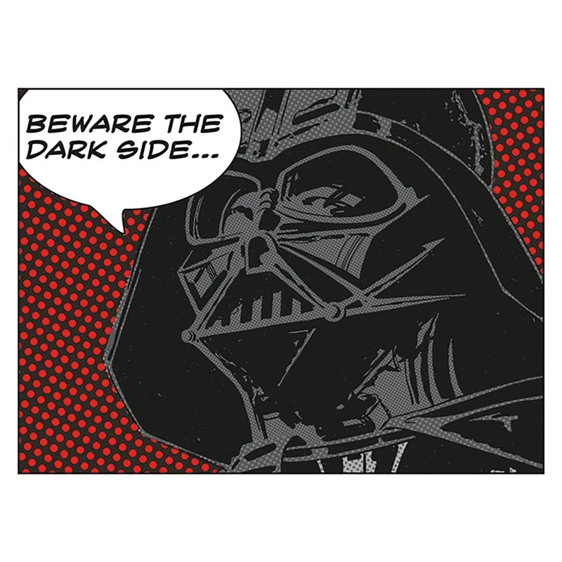 Star Wars "Beware The Dark Side Canvas Print, Multi-Colour, 60 x 80 cm