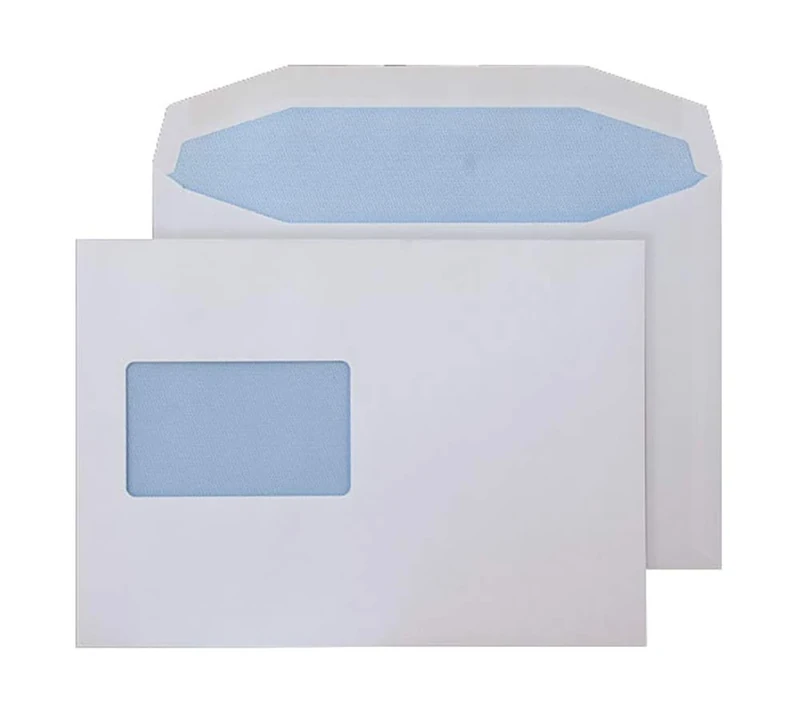 Blake Purely Everyday C5+ 162 x 235 mm 90 gsm Gummed Mailer CBC Window Envelopes (5802CBC) White - Pack of 500