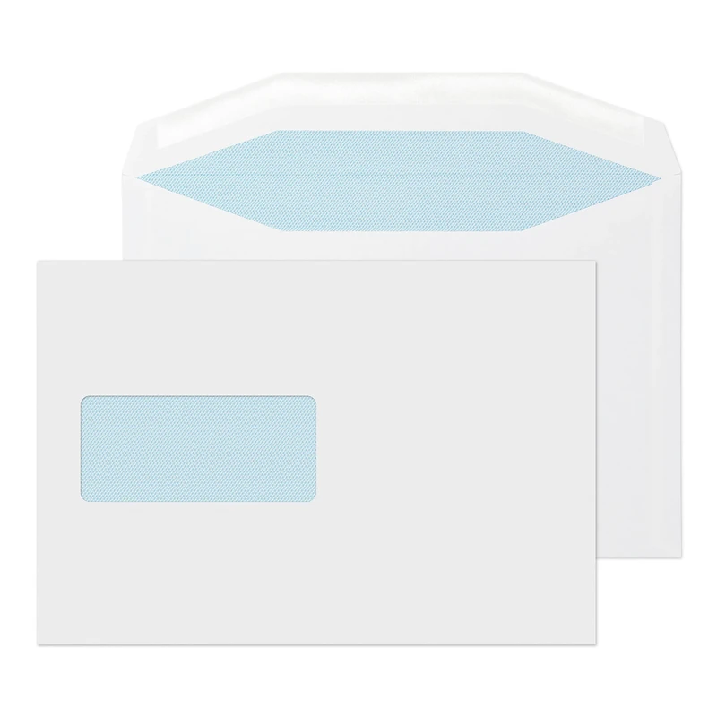 Blake Purely Everyday C5+ 162 x 235 mm 90 gsm Mailer Gummed Window Envelopes (W156) White - Pack of 500