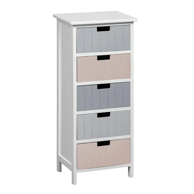 Premier Housewares, Chest Of Drawers Bedroom Chest Of Drawers White Chest Of Drawers White Drawers For Bedroom 5 Assembled Drawers H84x W35xd28