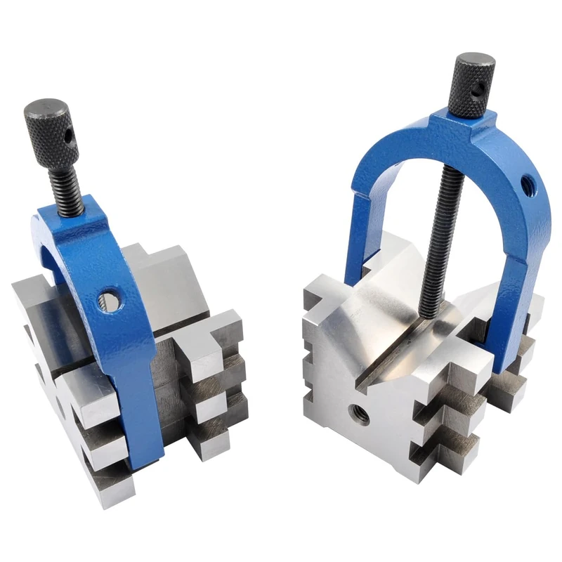 HHIP 3402-0112 Mulit-USE V-Blocks & Clamps Set, 2.5" x 2.75" x 2"