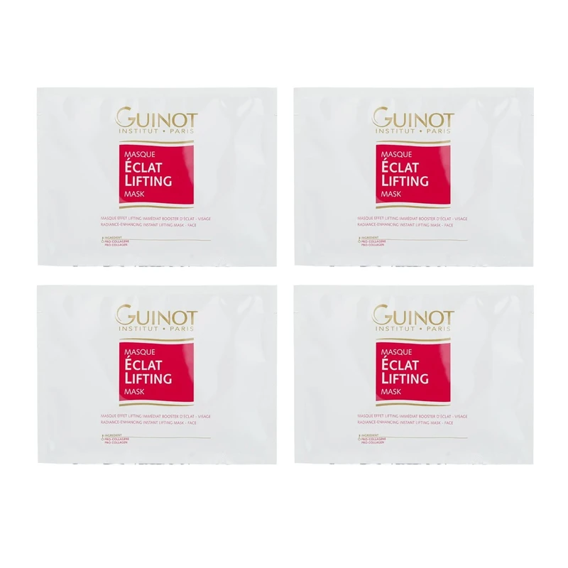 Guinot Masque Eclat Lifting Mask - 4 Sachets, Collagen & Vitamin C