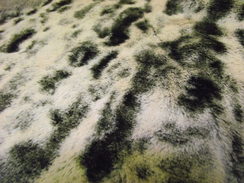 Super Luxury Faux Fur Fabric Material - Micro Cream Mix, 1Mtr - 150cmx100cm