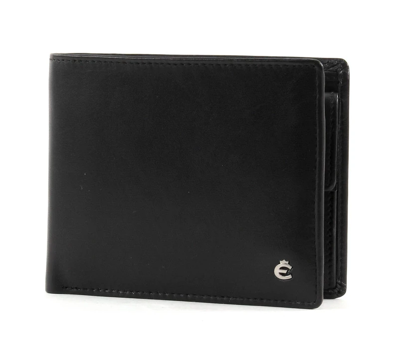 Esquire Wallet 22954900 Black 00 11.5 x 9 cm Hombre, Black 00, 11,5 x 9 cm, Casual