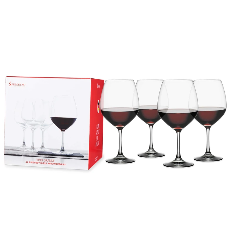 Spiegelau & Nachtmann Stemmed Wine, Burgundy Glasses, 25 oz