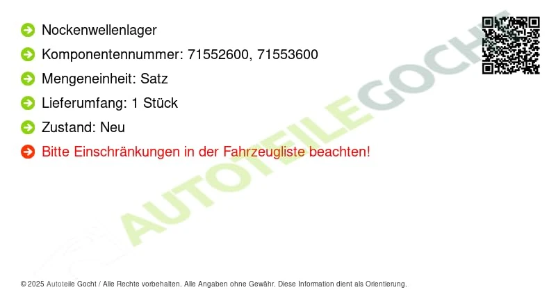 KS KOLBENSCHMIDT 77 583 600 NWL Set