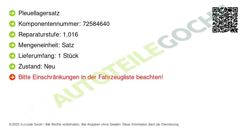 KS KOLBENSCHMIDT 77 636 640 PL Set