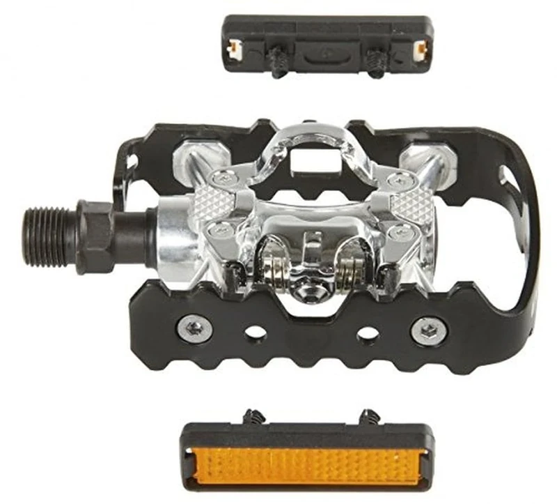 Exustar E-PM818 Combination Pedal - Silver