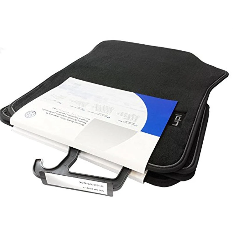 Volkswagen 1S1061270 WGK Premium WGK Velour Floor Mat Set, Black, 4 Pieces