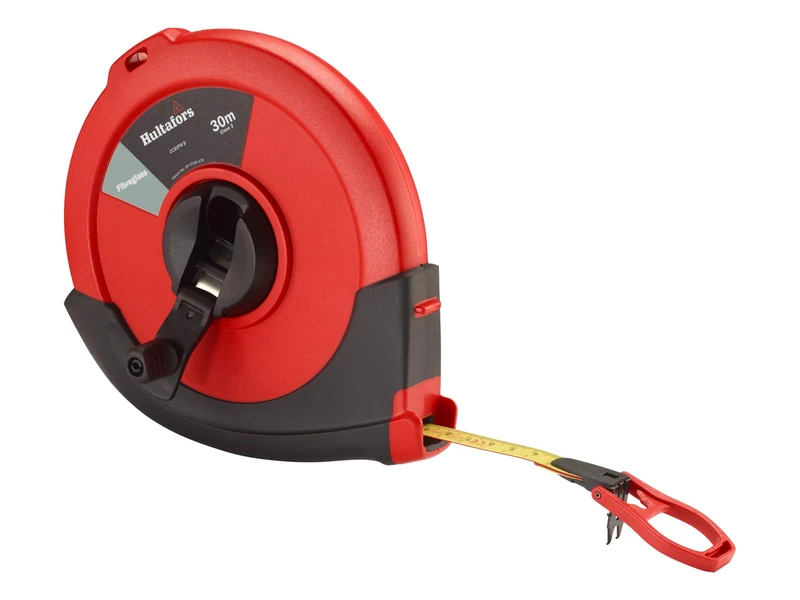 Hultafors 391303 "CC 30FM" Long Tape Fibreglass - Black/Red