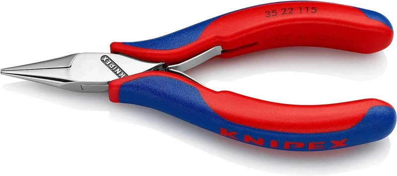 KNIPEX Electronics Pliers with Box Joint Self-Service Card with Multi-Component Handles 115 mm, 35 22 115 SB
