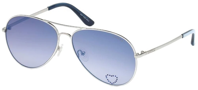 Guess Unisex Adults’ GU7575 21X 62 Sunglasses, White (Bianco/Blu Specchiato)