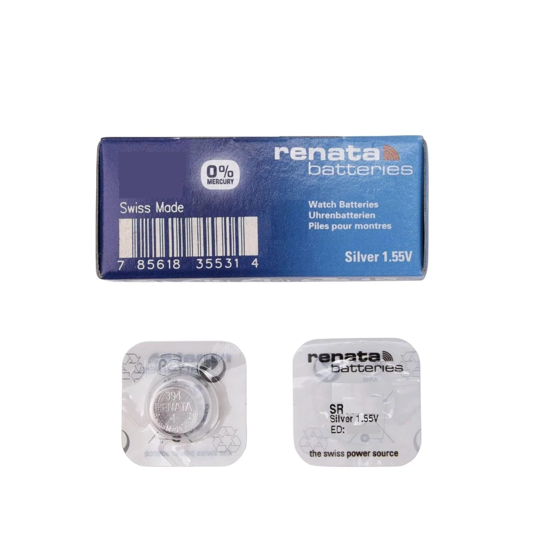 Renata Silver Oxide Swiss Made Watch Battery - 319 (SR527SW)