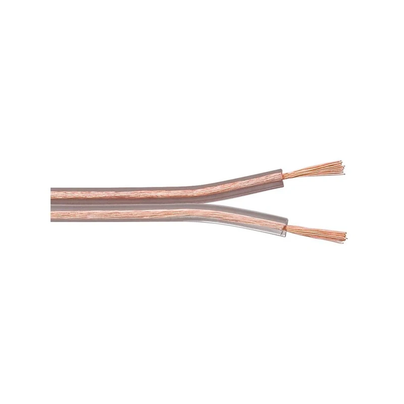 Goobay 67729 Speaker Cable Transparent CCA, 50 m Cable Length