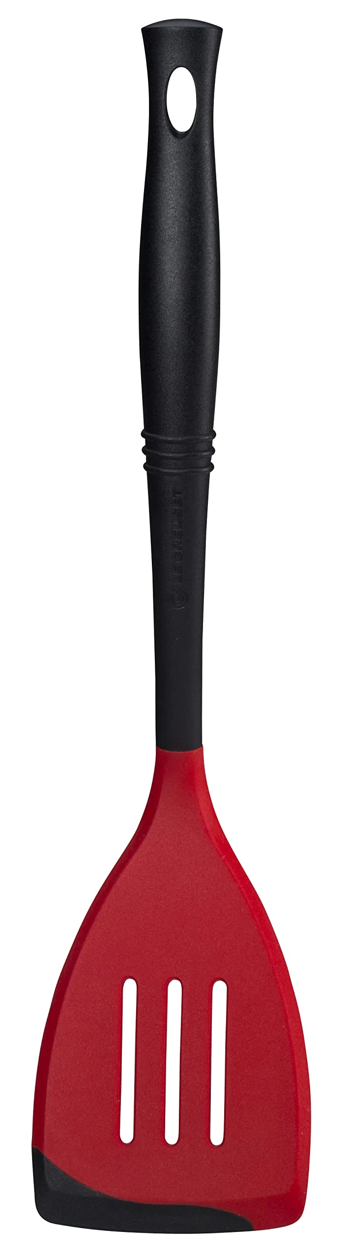 Le Creuset VE301-67 Revolution Bi-Material Slotted Turner, Nylon, Cerise (Cherry Red)
