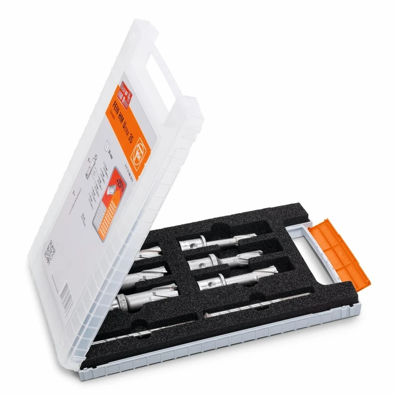 FEIN 63127086040 Best of 35 mm HMU Quickin Core Bit Set, 0 V, Multi-Colour