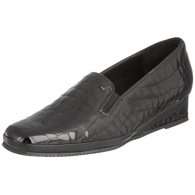 Van Dal Women's Rochester Ii Closed Toe Heels, Black Patent Croc Black, 8 8.5 UK - Image 1