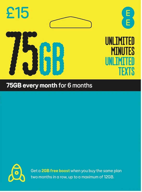 EE 25GB Pay As You Go SIM Card