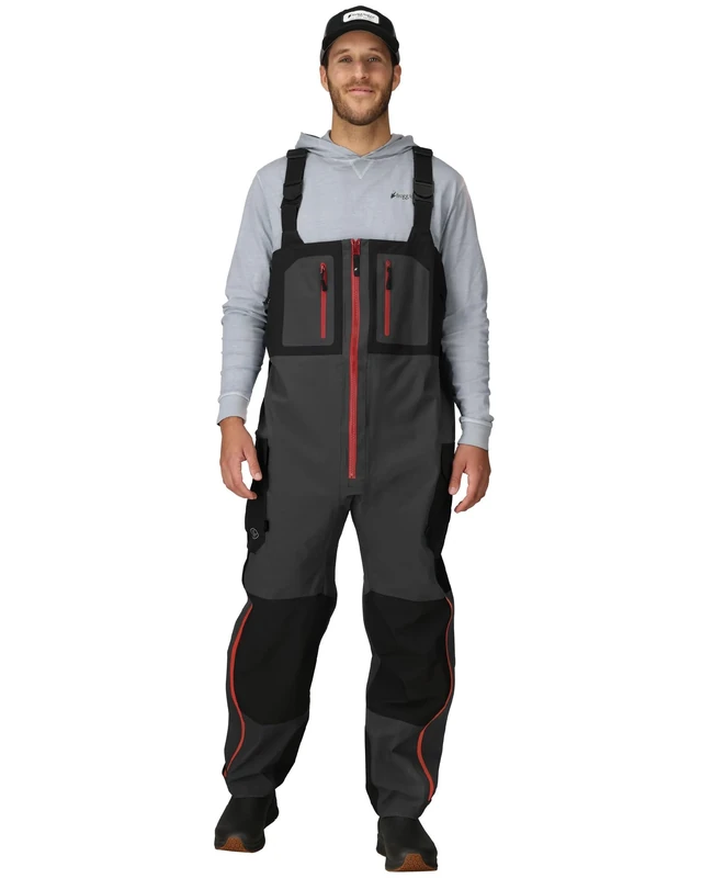 FROGG TOGGS Men's Pf93160-107sm Pilot Guide Bib, Black/Charcoal, S UK