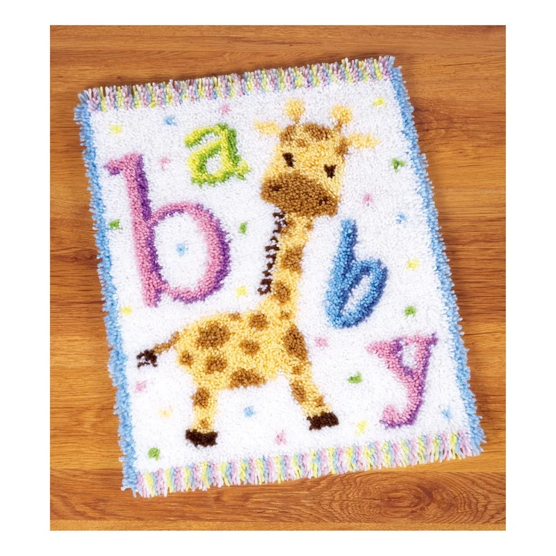 Vervaco Latch Hook Carpet Baby Giraffe II