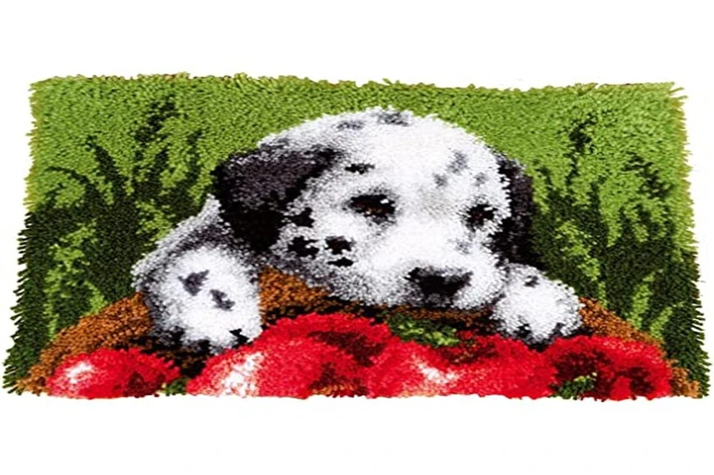 Vervaco Latch Hook Carpet Dalmatian with Apples