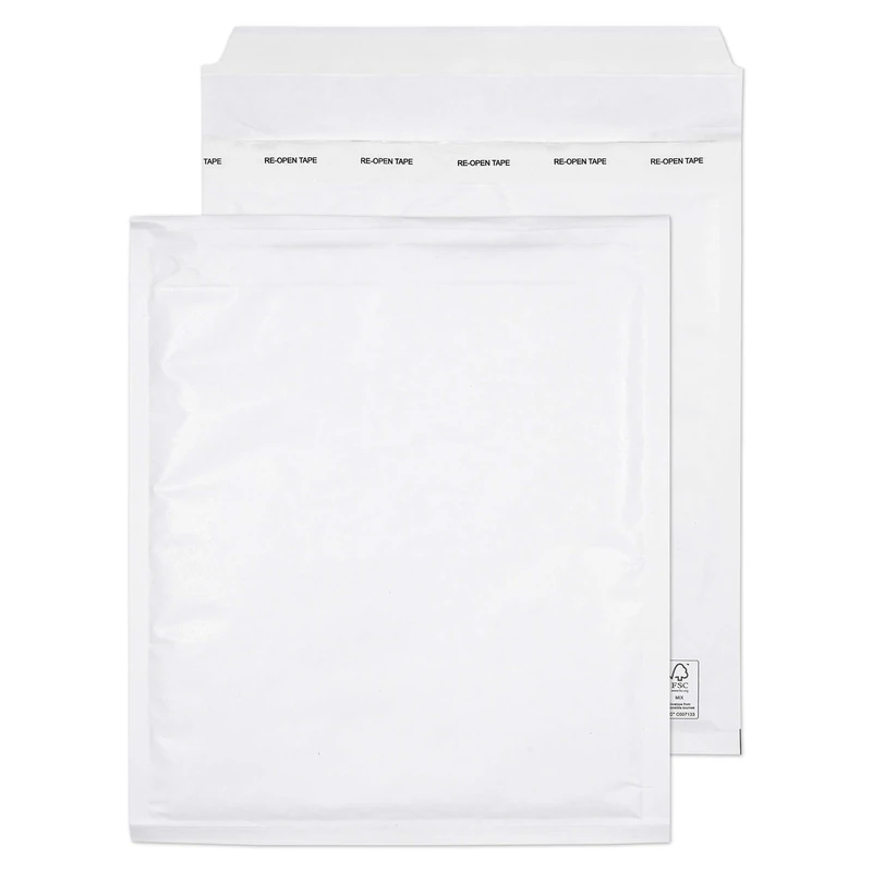 Blake Purely Packaging 265 x 220 mm Envolite Peel & Seal Padded Bubble Envelopes (E/2) White - Pack of 100