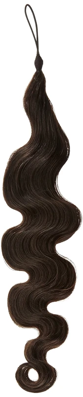 Human Hair Addition Softwave 18" Colour 1B - Natural Black (Versatile Ponytail and Braid Hair Switch)