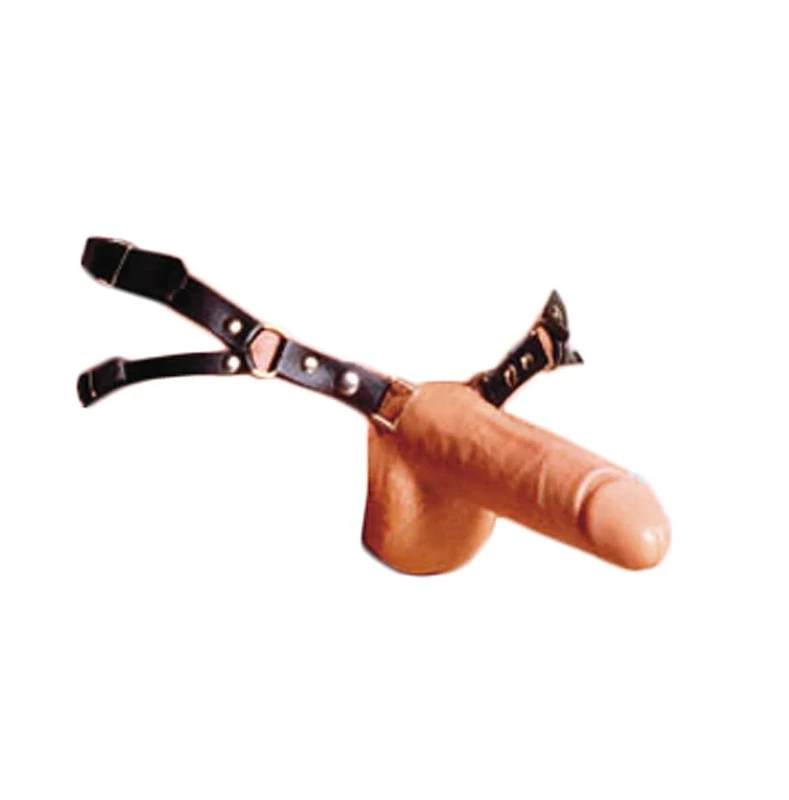 Reel Male Prothese Leather Harness, 22 cm