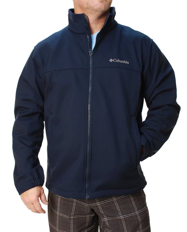 Columbia Mens Big and Tall Mt.Village Softshell Jacket, Navy, 1X