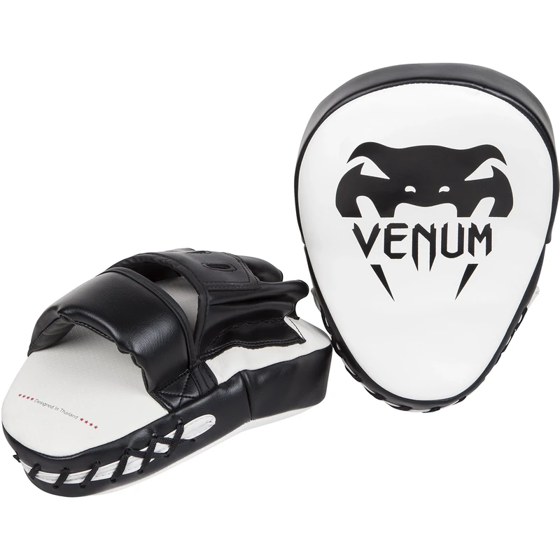 Venum, Light Focus Mitts, Unisex Adult, One Size, White/Black