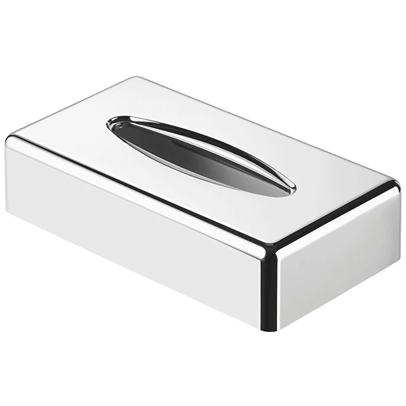 GEESA Kleenex box, free standing/wall mounted, chrome (1210-02), Silver - Image 1