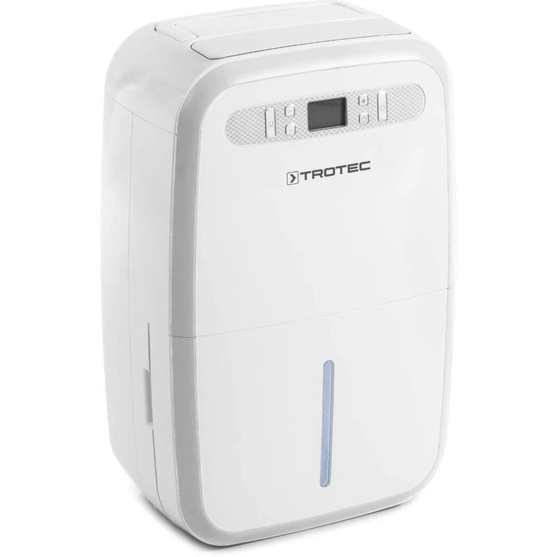 TROTEC TTK 95 E Electric Dehumidifier, 30 l/24h, 5.3 L tank, portable, for rooms up to 90 m²/230 m³, 700 W, automatic shutdown, automatic humidistat etc.