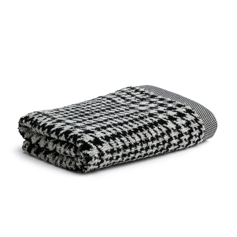 Möve Brooklyn bath towel 80 x 150 cm, 85% cotton / 10% viscose / 5% linen, nature/black