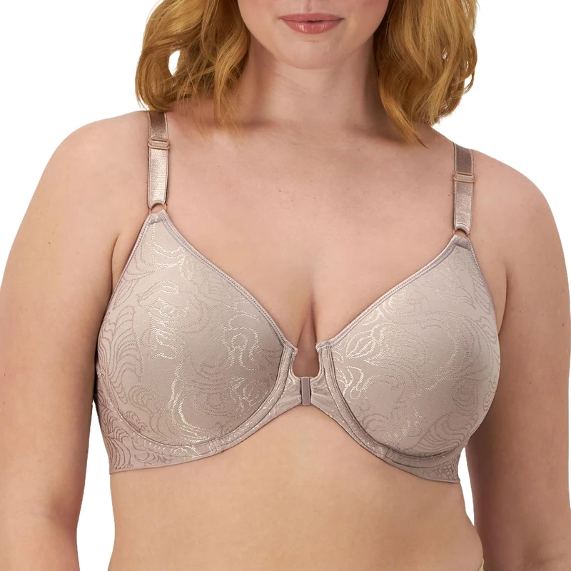 Bali Women's Comfort Revolution Front-Close Shaping Underwire Bra Df3p66 - Grey - 40DD