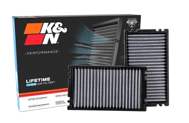 K&N Cabin Air Filter (2 pieces) compatible with Cadillac, Chevrolet, GMC (VF1000)