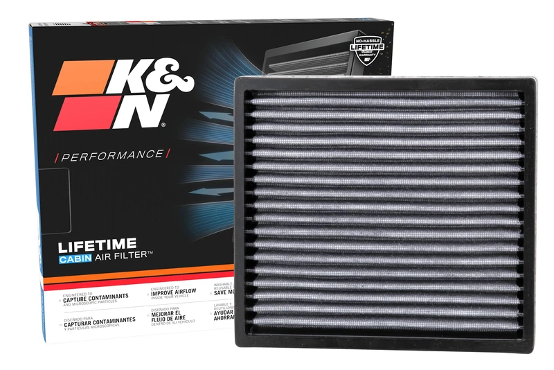 K&N VF2000 Cabin Air Filter for Lexus, Toyota, and Subaru