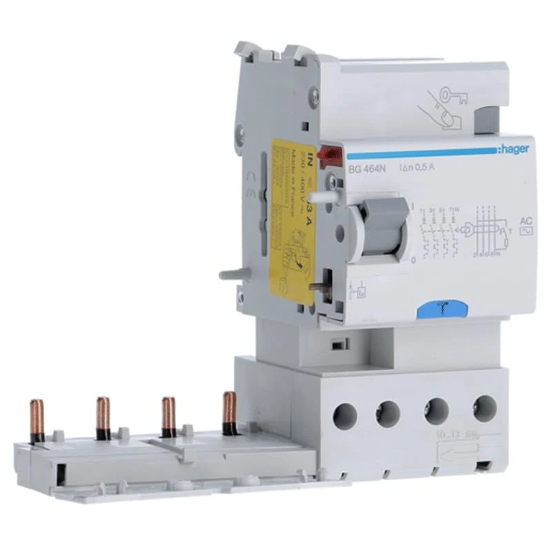 Hager Type ac - Differential Block Type-ac 500mA 4-Pole 63a