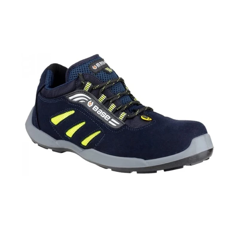 Base Protection B0647 Hockey S3 Low Safety Shoe Blue/Yellow, 47 - Image 1