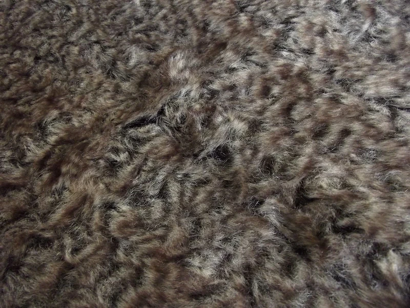Super Luxury Faux Fur Fabric Material - Brown Rabbit 257, 1Mtr - 150cm x 100cm