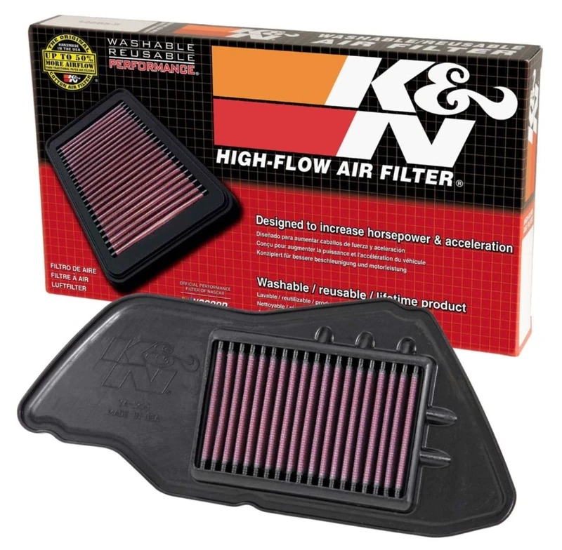 K&N Engine Air Filter: High Performance, Premium, Powersport Air Filter: Fits 2009-2015 YAMAHA (YW125 Zuma) YA-1209