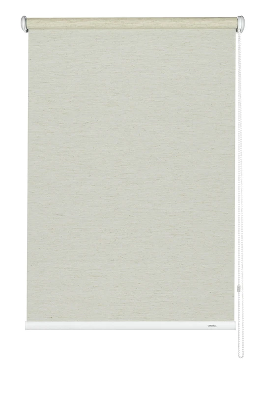 Gardinia Side-Pull Roller Blind, Ceiling, Wall or Niche Mounting, Transparent, Opaque, Mounting Kit Included, Silvalin nature, 180 x 102 cm (WxH)