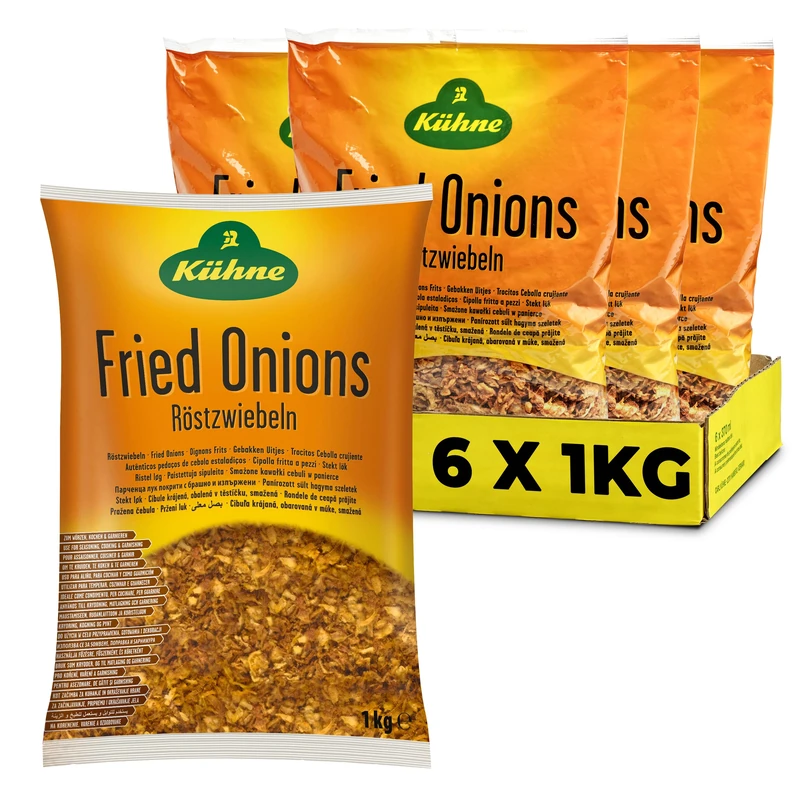 Kuhne Crispy Fried Onions 1kg (Pack of 6)