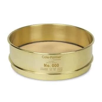 Cole-Parmer Testing Sieve, 8" OD Brass Frame/Brass Wire, Full Height, No. 35