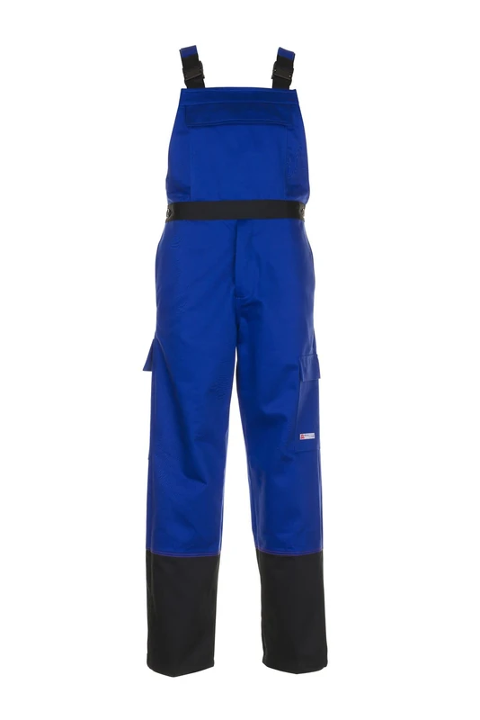 Planam 5531048 Size 48 "Weld Shield" Dungarees - Royal Blue/Black
