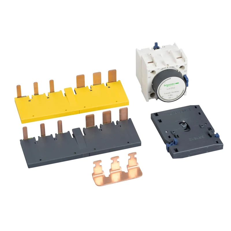 Schneider Electric, TeSys D, LAD9SD3 Kit for assembling star delta starters, for 3 x contactors LC1D40A-D80A, with time delay block