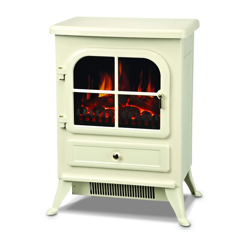 De Vielle Classic Electric Stove, Plastic, Cream, 41.5cm x28cm x54 cm