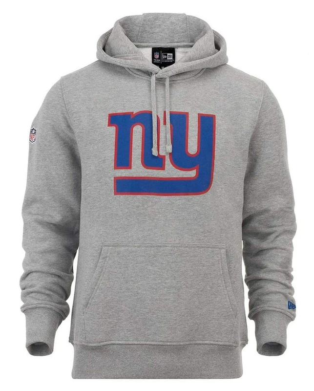 New Era Men's Team Logo Hoody New York Giants Long Sleeve Hoodie, Heather Grey, X-Large - Image 1